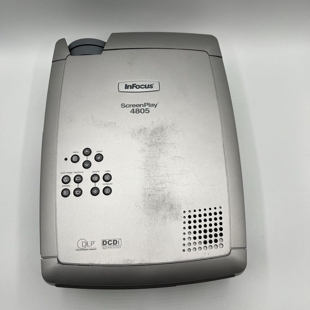 InFocus ScreenPlay SP4805 DLP Projector NO AC CABLE INCLUDED NO REMOTE CONTROL
